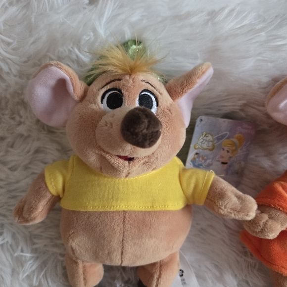 Disney Princess Cinderella 70 Years Gus & Jaq Plush Set of 2 NWT - Picture 3 of 15